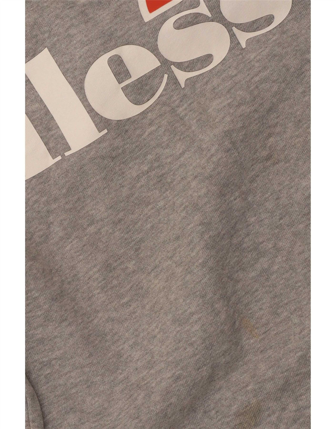 Ellesse moletom feminino grande com estampa gráfica UK 10 pequeno cinza manchado