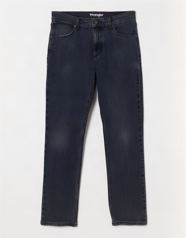 Wrangler Mens Jeans Slim W32 L32 Azul Marinho Algodão