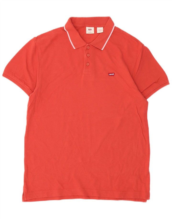 Camisa polo masculina LEVI'S Standard Fit vermelha média