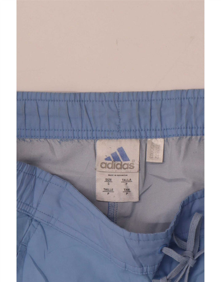 Shorts esportivos masculinos Adidas pequeno azul poliéster