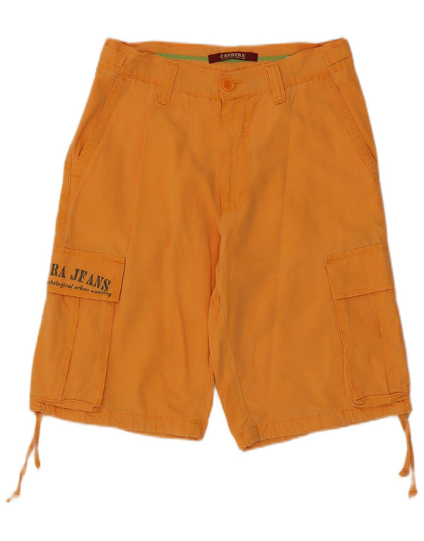 Carrera Mens Cargo Shorts W29 Pequeno Algodão Laranja