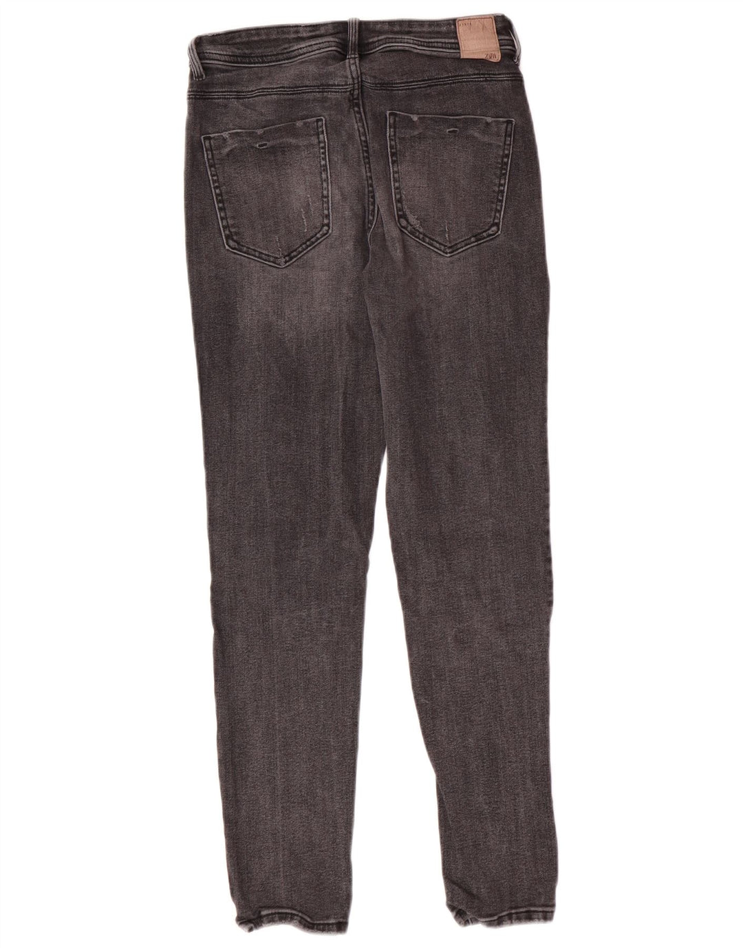 Zara Jeans Skinny Feminino EU 38 Pequeno W28 L27 Cinza Algodão Clássico