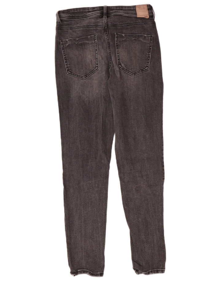 Zara Jeans Skinny Feminino EU 38 Pequeno W28 L27 Cinza Algodão Clássico