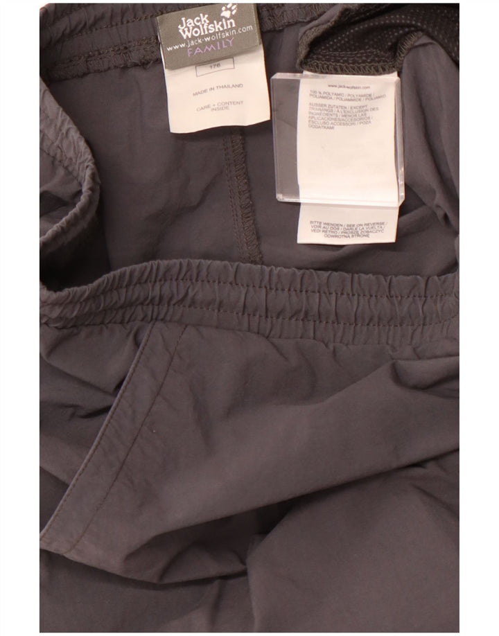 Shorts esportivos JACK WOLFSKIN para meninos 15-16 anos cinza poliamida