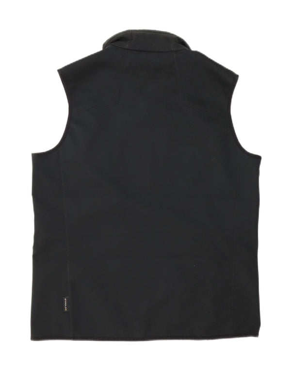 Colete masculino Jack Wolfskin UK 40 grande poliéster preto