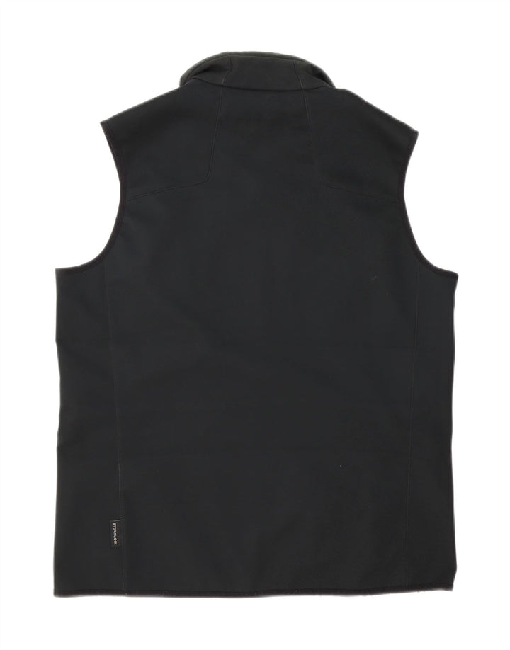 Colete masculino Jack Wolfskin UK 40 grande poliéster preto
