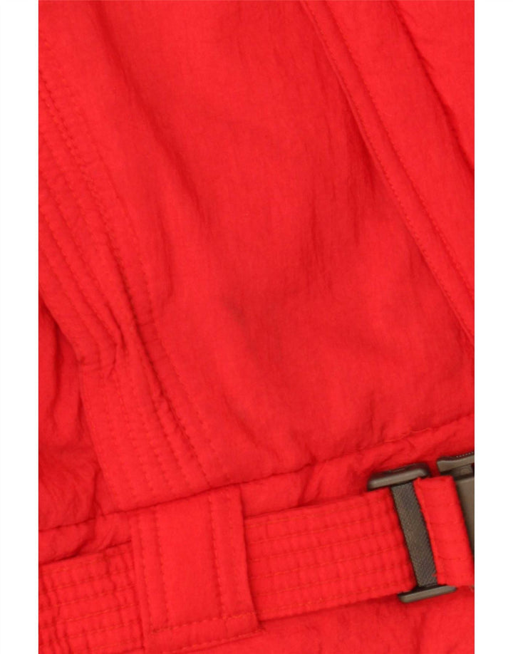 Jaqueta acolchoada feminina vintage UK 18 XL vermelha
