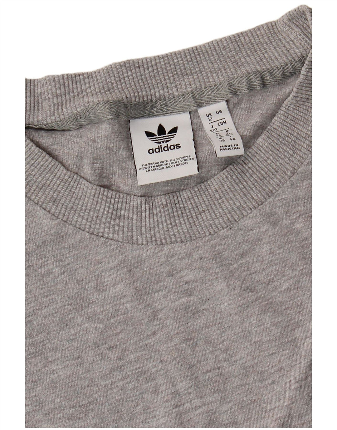 Camiseta Adidas Feminina Oversized Top UK 12 Médio Cinza Flecked