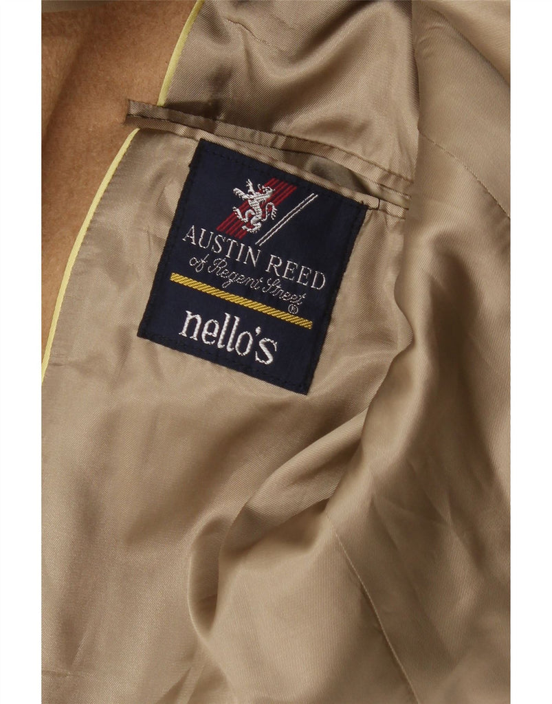 AUSTIN REED Mens 2 Button Blazer Jacket UK 36 Small Brown Camelhair Vintage Austin Reed and Second-Hand Austin Reed from Messina Hembry 