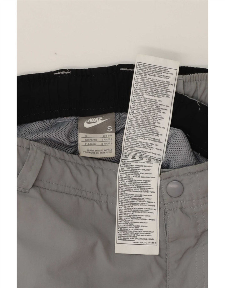Shorts cargo masculino Nike pequeno W30 cinza poliéster