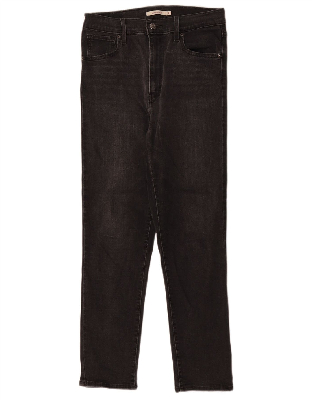 Calça jeans feminina Levi's Mile High Slim W29 L26 algodão preto