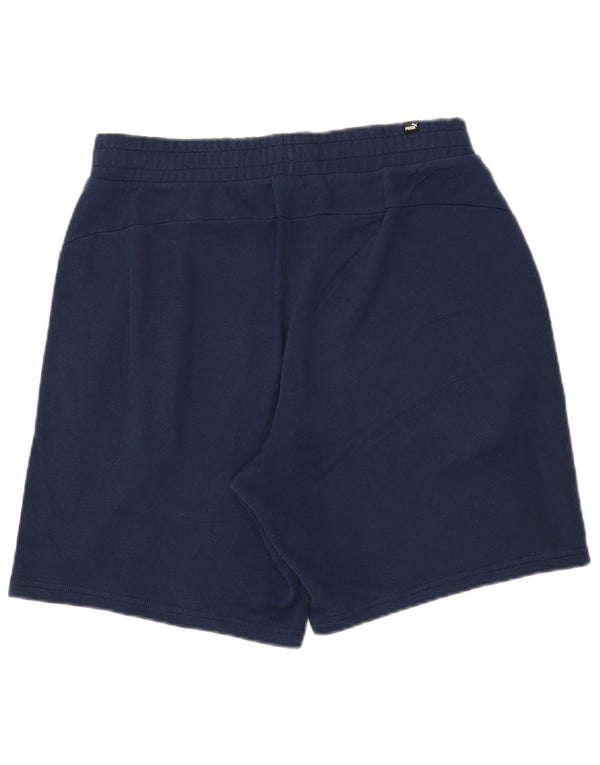Shorts esportivos masculinos Puma grandes algodão azul marinho