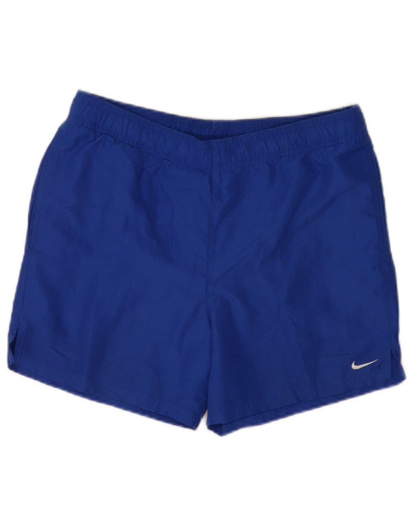 Shorts esportivos Nike masculinos gráficos regulares pequenos azuis poliéster esportivos