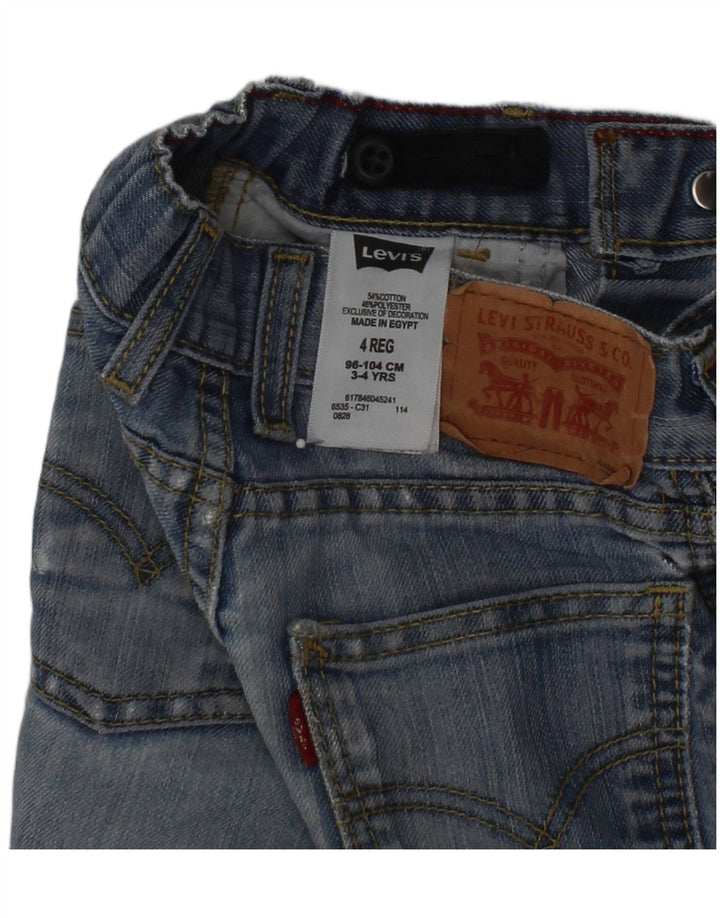 Shorts jeans feminino LEVI'S 3-4 anos W20 algodão azul