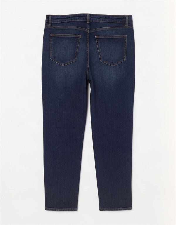 Calça Jeans Feminina Marks & Spencer Slim Cropped Reino Unido 14 Grande W34 L26 Azul Marinho