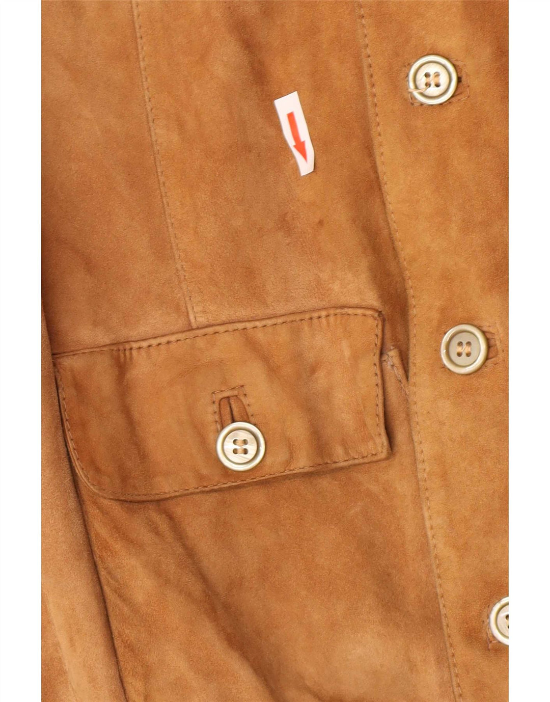 Jaqueta masculina vintage de camurça bomber IT 48 bege médio