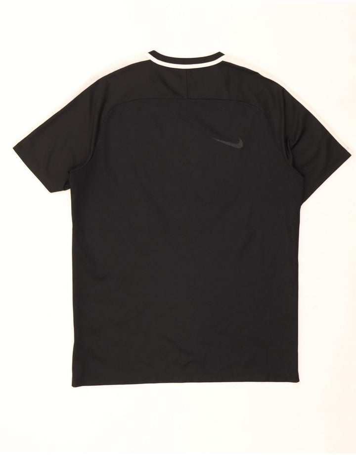 Camiseta masculina Nike Dri Fit Top grande bloco colorido preto