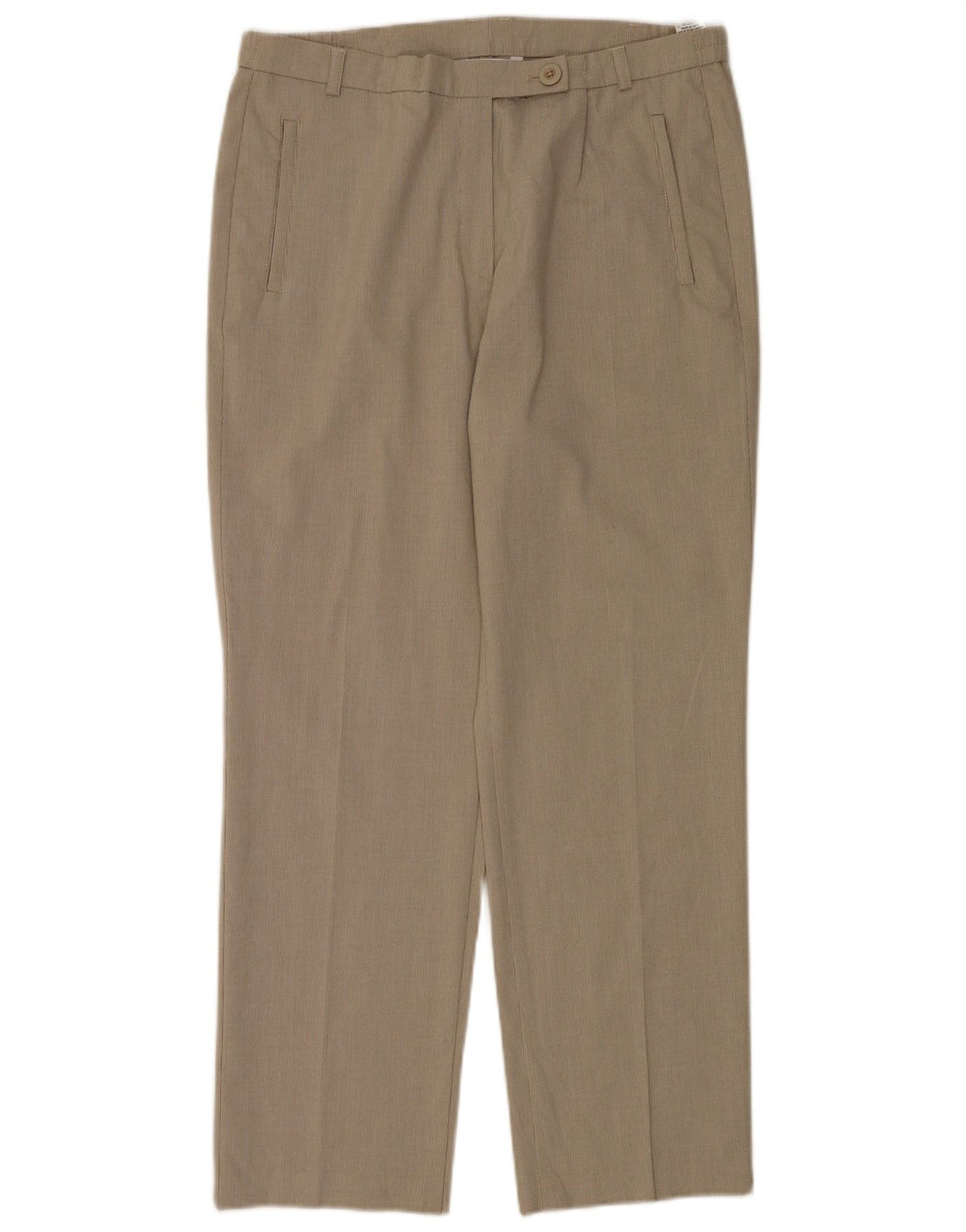 Calça feminina Marks & Spencer Straight Suit Reino Unido 14 Médio W32 L28 Cinza