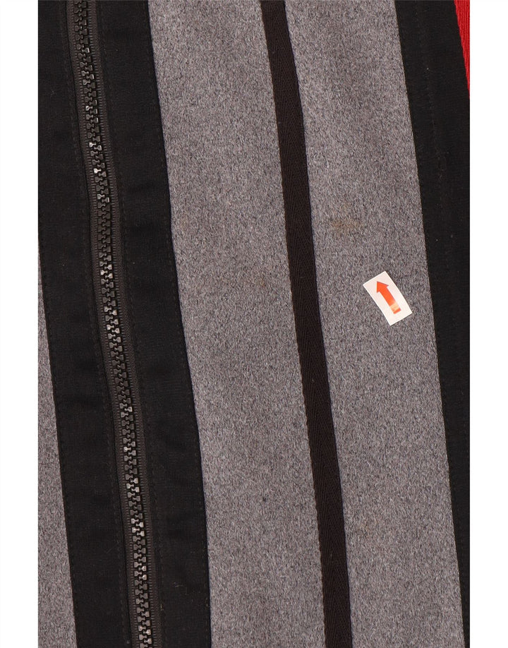 LOTTO masculino gráfico completo agasalho pequeno preto colorblock poliéster