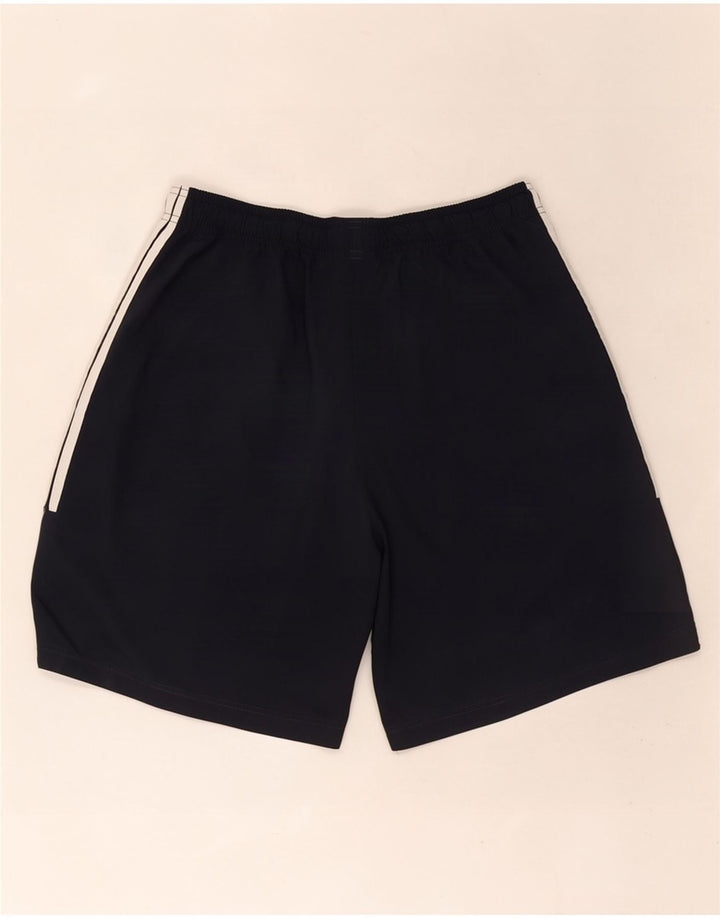 Shorts esportivos masculinos Adidas grandes poliéster azul marinho