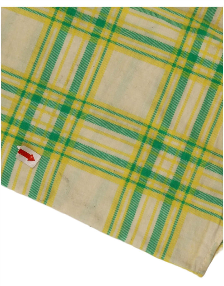 Camisa masculina de manga curta CASUCCI grande xadrez verde