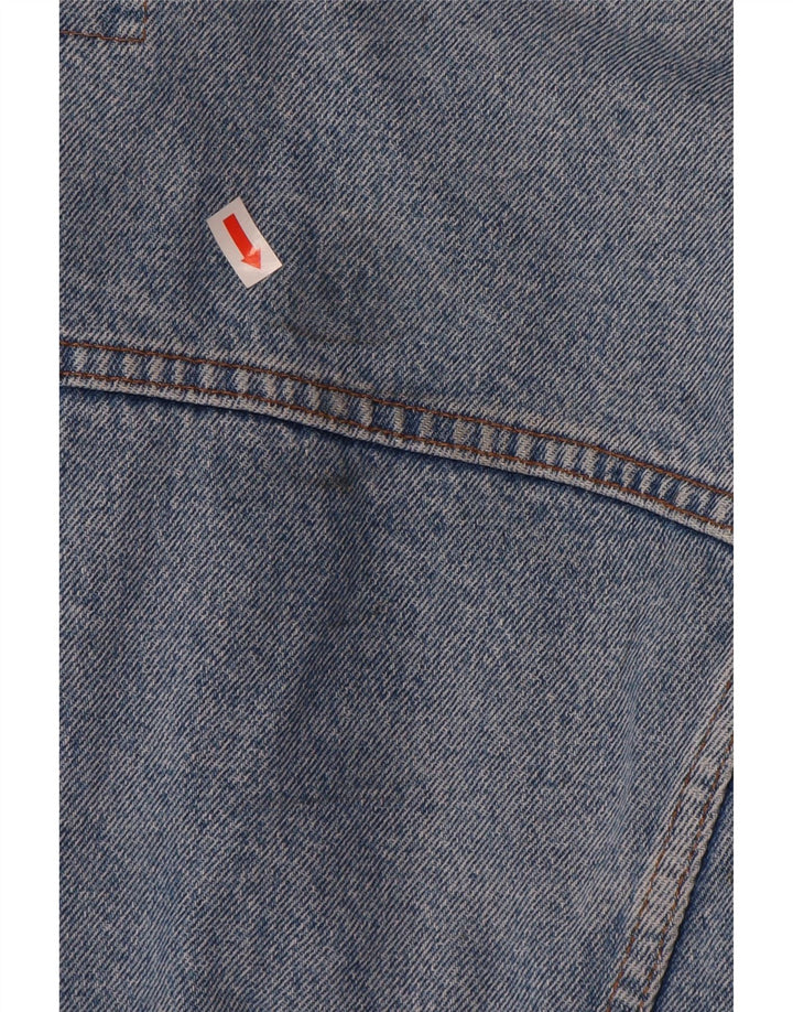 Jaqueta jeans masculina BENETTON IT 52 XL algodão azul