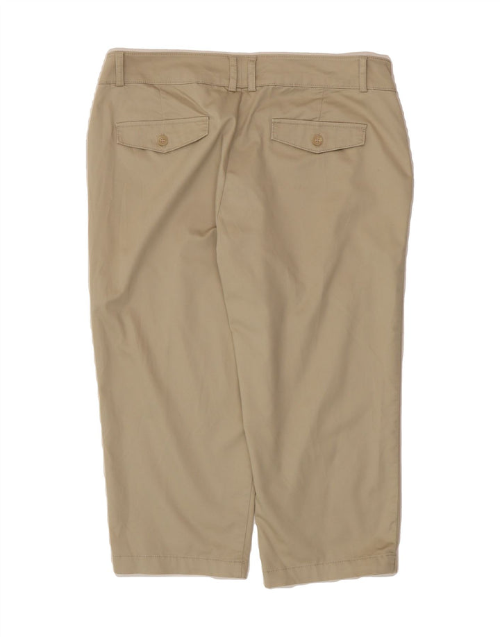 DOCKERS Womens Straight Capri Trousers US 14 XL W36 L20 Beige Cotton Vintage Dockers and Second-Hand Dockers from Messina Hembry 