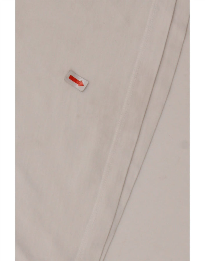 TOMMY HILFIGER Camiseta feminina cropped com estampa gráfica 13-14 anos Branco