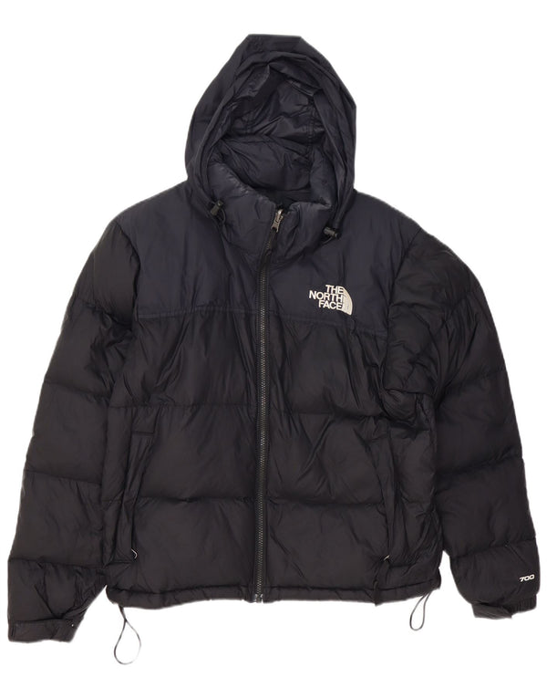 Jaqueta acolchoada com capuz feminina The North Face UK 14 médio preto nylon