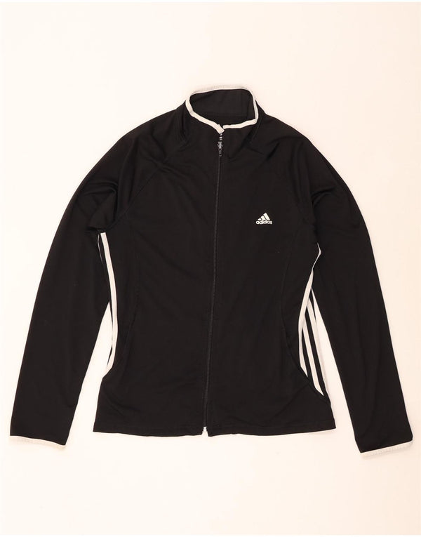 Adidas Womens Tracksuit Top Jacket UK 18 XL Preto Colourblock