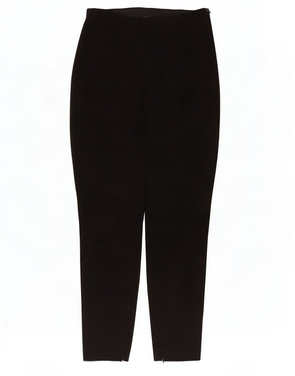 Zara Calça feminina casual cônica pequena W26 L26 preta