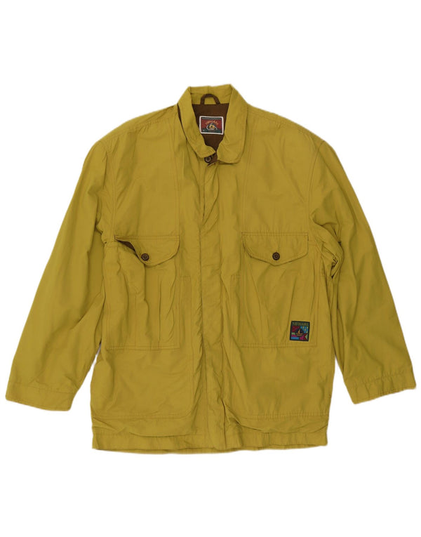 Jaqueta utilitária masculina Navigare UK 40 grande algodão amarelo