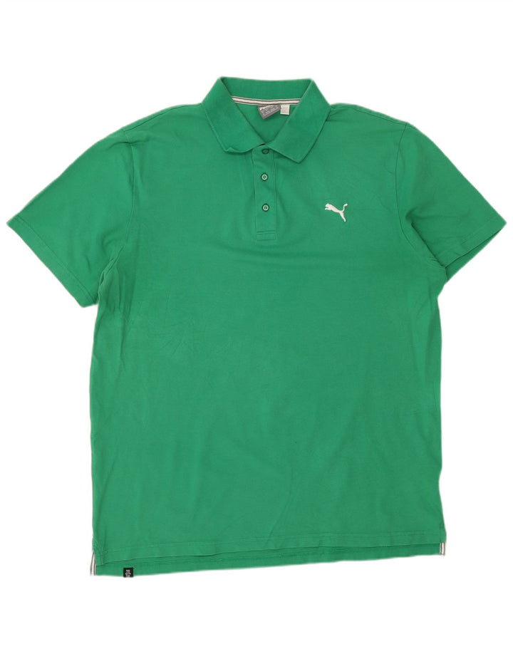 Camisa polo masculina PUMA XL algodão verde