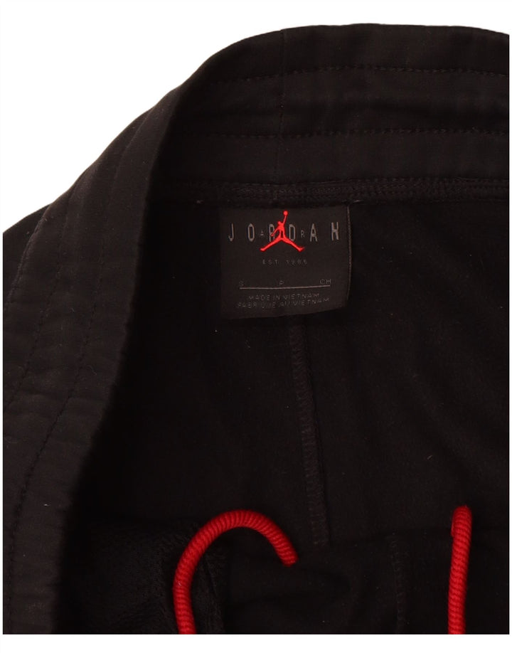 Calça de treino masculina Jordan pequena em poliéster colorblock preto