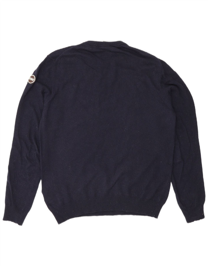 Suéter masculino Colmar com gola redonda, grande poliamida azul marinho