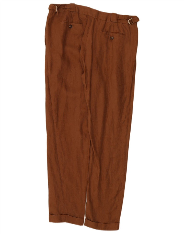 Calça Chino Regular Mulher Massimo Dutti EU 40 Médio W30 L31 Marrom