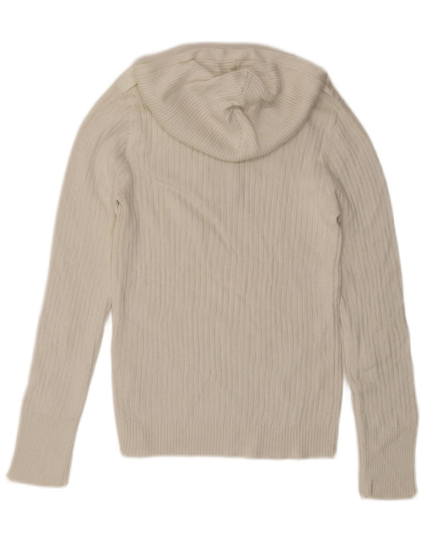 Suéter feminino com capuz CALVIN KLEIN JEANS Reino Unido 18 XL algodão branco