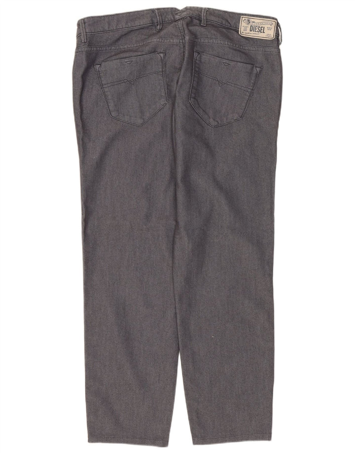 Jeans retos femininos Diesel W32 L26 algodão cinza