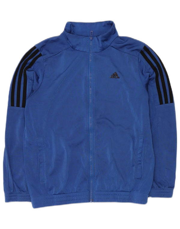 Casaco de treino adidas menino 11-12 anos azul poliéster