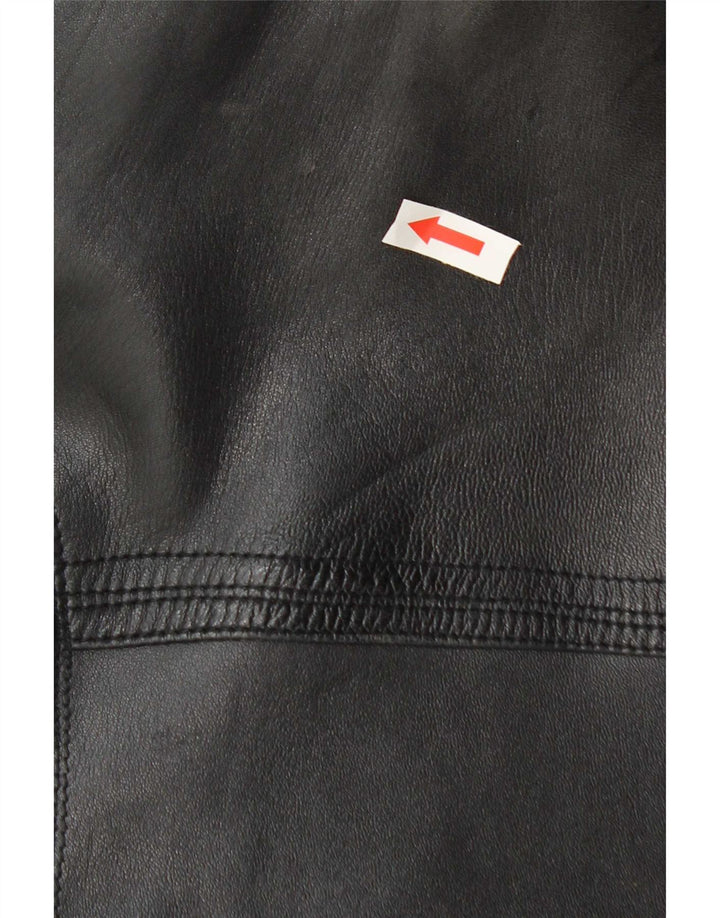 Jaqueta masculina de couro bomber Angelo Litrico IT 50 grande couro preto