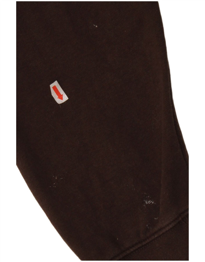 NIKE Mens Hoodie Jumper Médio Algodão Marrom
