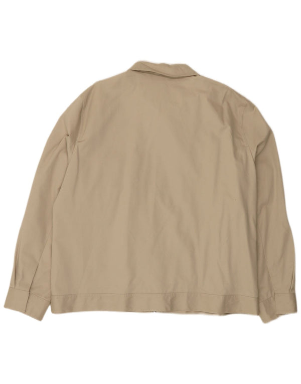 Jaqueta utilitária masculina Marks & Spencer Autograph UK 44 2XL algodão bege