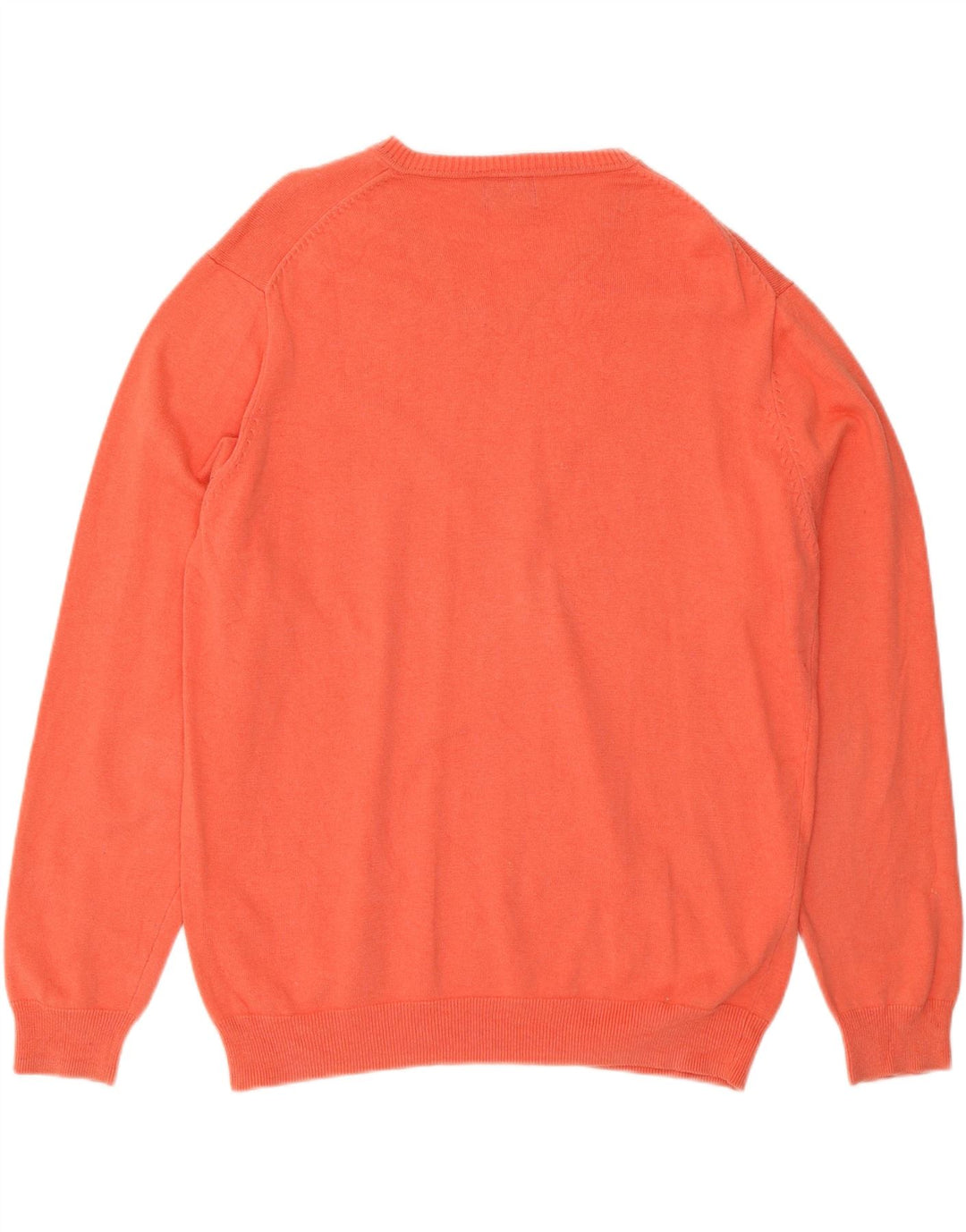 Suéter masculino MASSIMO DUTTI com decote em V grande algodão rosa