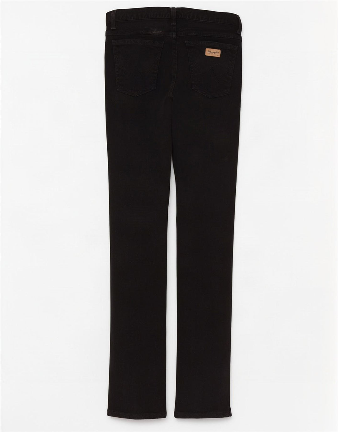 Wrangler Mens Slim Straight Jeans W32 L32 Algodão Preto