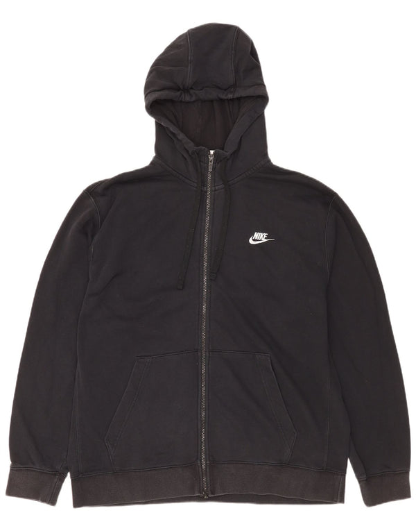 Suéter Nike masculino com capuz e zíper XL preto algodão