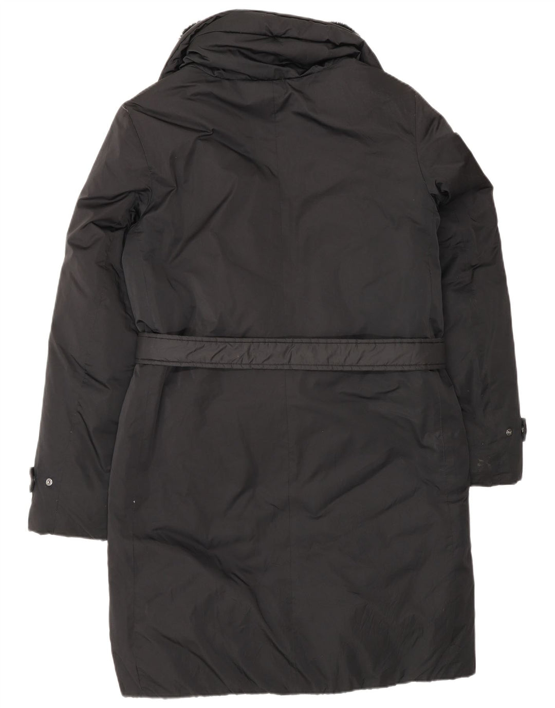 Casaco acolchoado feminino Zara UK 14 poliéster colorblock preto médio