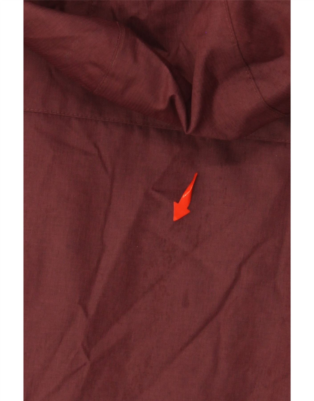 Jaqueta corta-vento feminina grande com capuz COLUMBIA Reino Unido 10 pequena Borgonha