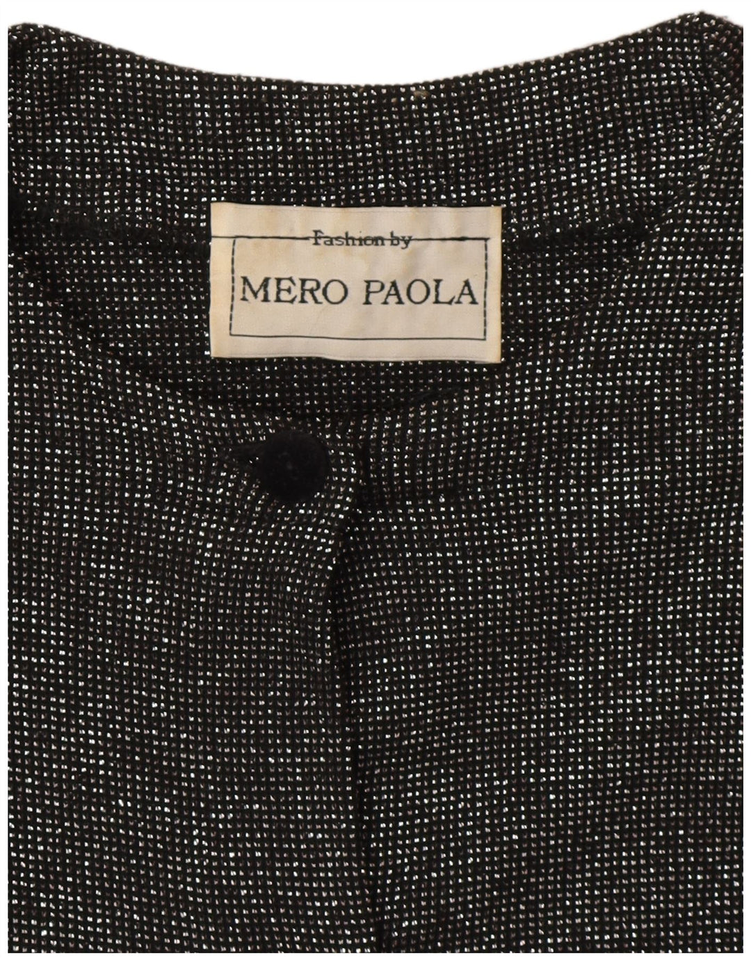 Blusa feminina vintage manga comprida top UK 12 cinza médio