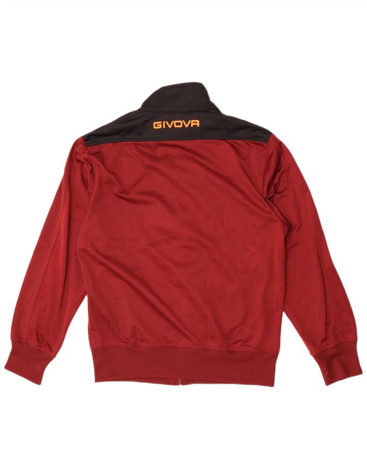 Givova Jaqueta masculina de agasalho gráfico XL Borgonha Colourblock poliéster