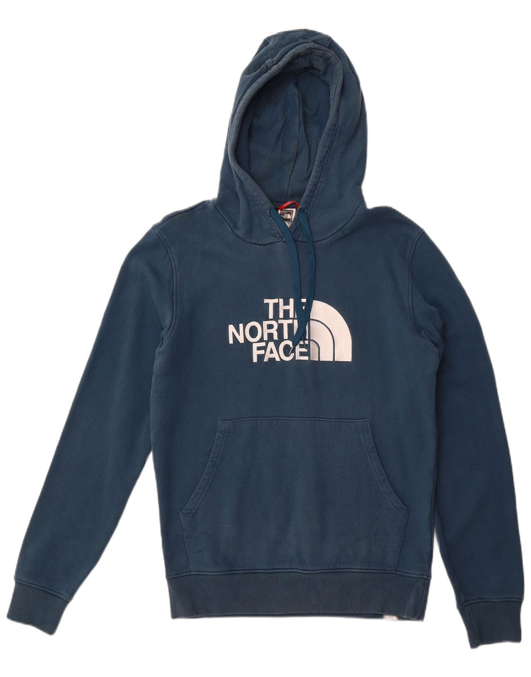 THE NORTH FACE Suéter gráfico masculino com capuz e algodão azul pequeno